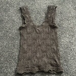 Free People Love Letters Cami XS/S worn 2x brown